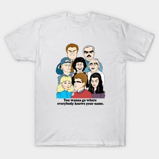 1980'S BAR SITCOM - CHEERS FAN ART!! T-Shirt